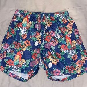 Boardies Men Floral Hawaiian Lined Swim Shorts
